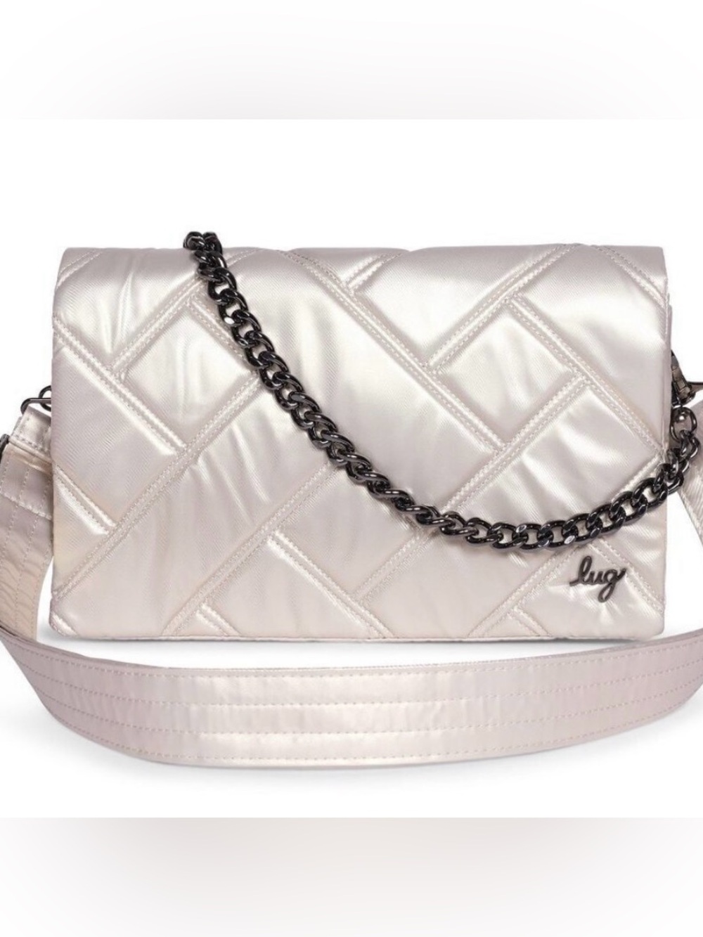 💕💕Lug Huddle 💕💕Champange Quilted Crossbody Bag